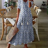Luna | Midi obleka v boho slogu brez truda