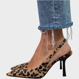 Anna Elegantne Slingback Čevlji z Visokim Petam