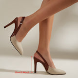 Amélie | Kontrastni slingback petelini