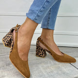 DEKOLTE SLINGBACK Z LEOPARDJIM PETO