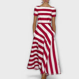 Janell - Pruge Maxi Obleka