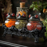 Ročno izdelane začimbne steklenice iz Witchy Frog Apothecary