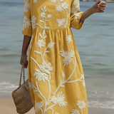 Lauren | Elegantna cvetna obleka