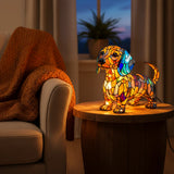 Dachshund - Osvetljena Vitražna Luč