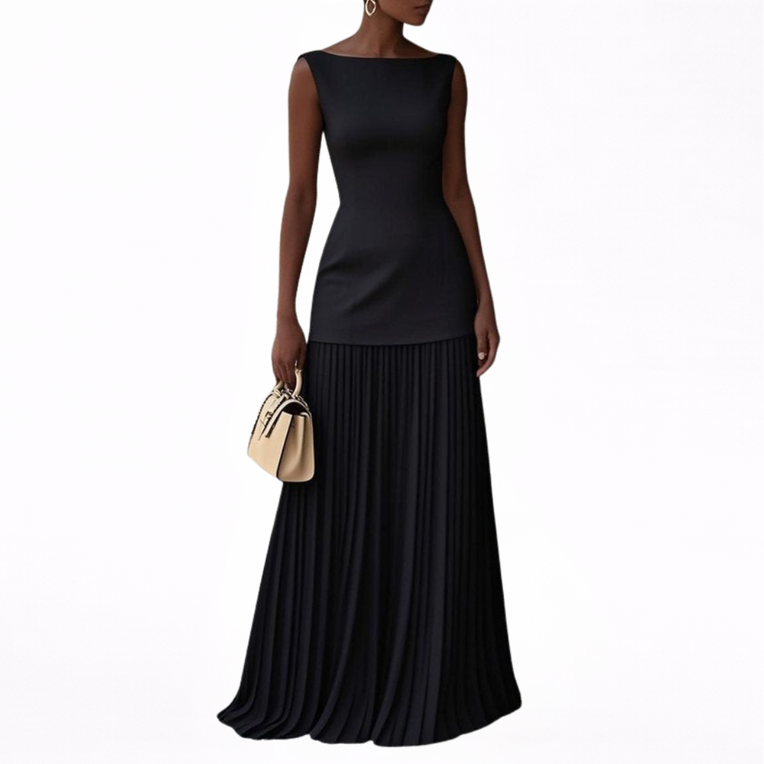 Celeste | Maxi plisirana obleka