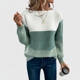 Marija - Trobojni Patchwork Pulover