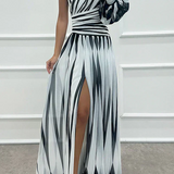 Shiloh - Eleganten Maxi Oblek z Enim Ramo
