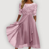 Nina | Eleganten chiffon oblek
