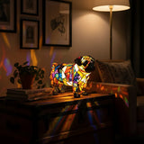 Mops - Lampa ve Vitrajovém Stylu