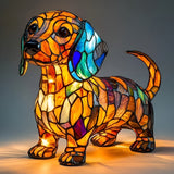 Dachshund - Osvetljena Vitražna Luč