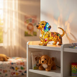 Dachshund - Osvetljena Vitražna Luč