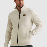 Tim | Eleganten pleten pulover z zadrgo