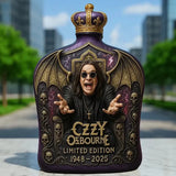 Ozzy Osbourne Limited Edition 5-Inch Embossed Glass Whiskey Bottle