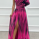 Shiloh - Eleganten Maxi Oblek z Enim Ramo