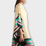 Elenora - Geometrijski kaftan z ohlapnim krojem