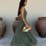Camila | Elegantna Maxi Obleka iz Mrežaste Tkanine