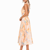 Aurora | Obleka s Halter Ovratnikom
