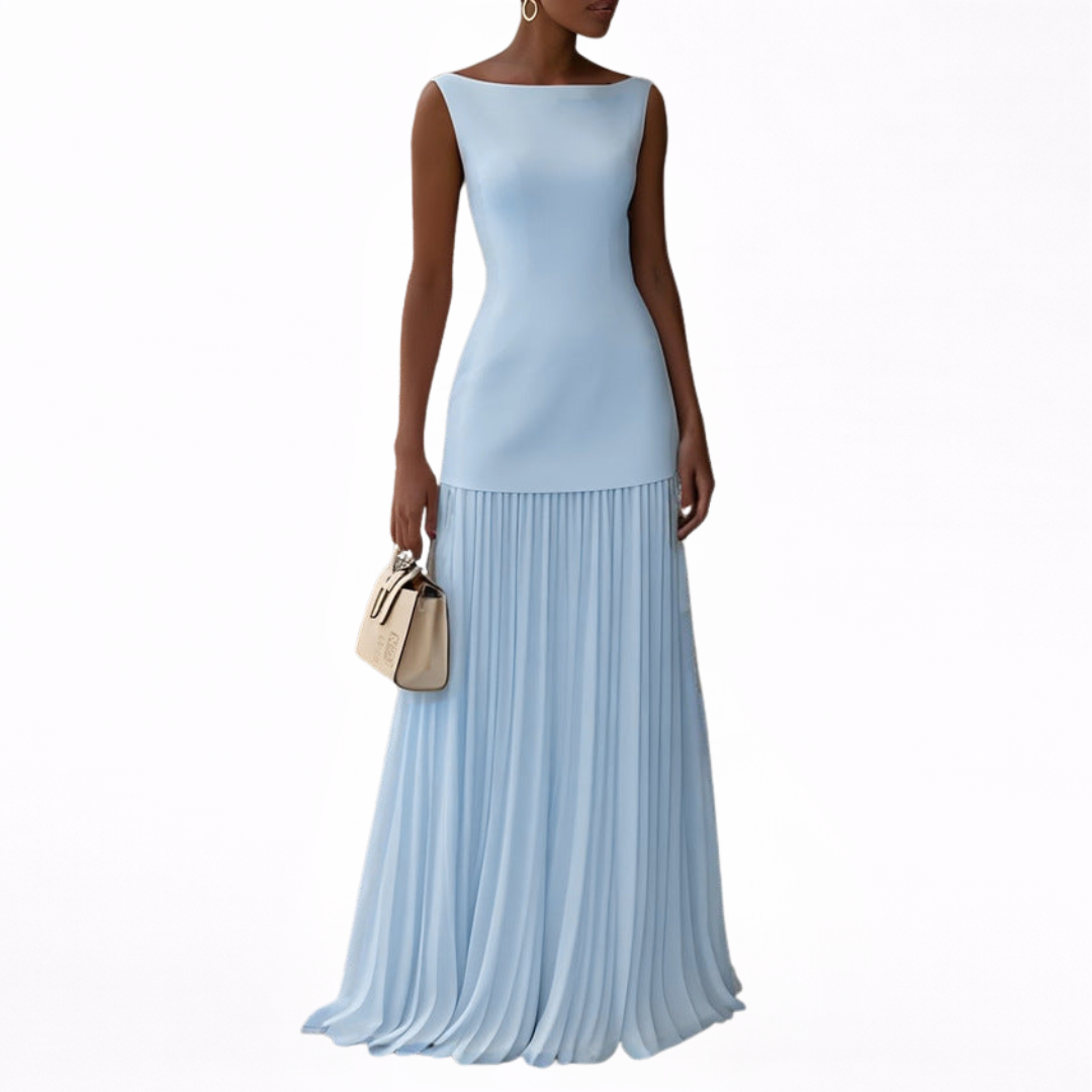 Celeste | Maxi plisirana obleka