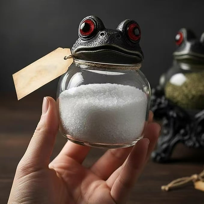 Ročno izdelane začimbne steklenice iz Witchy Frog Apothecary