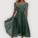 Nina | Eleganten chiffon oblek