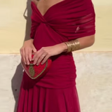 ANA | ELEGANTNA MAXI PLEAT OBLEKA