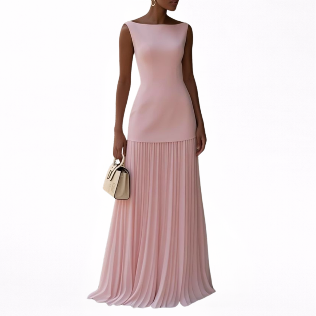 Celeste | Maxi plisirana obleka