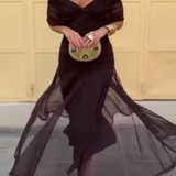 ANA | ELEGANTNA MAXI PLEAT OBLEKA