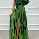 Shiloh - Eleganten Maxi Oblek z Enim Ramo