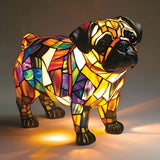 Mops - Lampa ve Vitrajovém Stylu