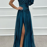 Shiloh - Eleganten Maxi Oblek z Enim Ramo