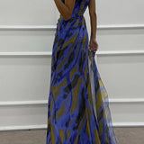 Vibrant Draped Obleka