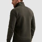 Tim | Eleganten pleten pulover z zadrgo
