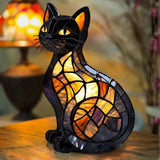 Vitražna Lampa - Svetleča Mačka