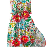 Lidija | Cvetlična vintage obleka