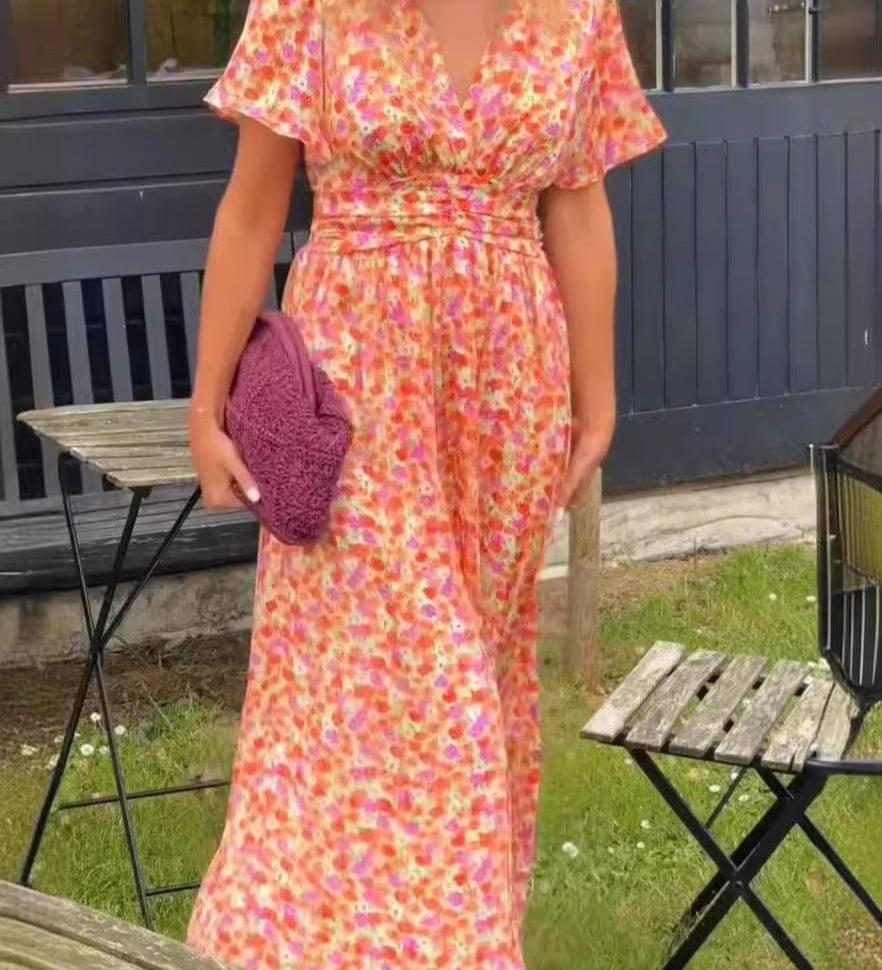 Élina | Dolga cvetlična obleka