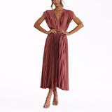 Isla | Elegantna plise obleka