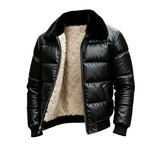 Vanhouten™ | Usnjena jakna s Sherpa podlogo