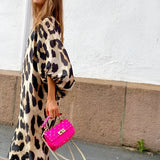 SILVIE | DRZEN IN ELEGANTEN LEOPARDJI OBLEK