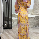 Maria Chic obleka z V-izrezom