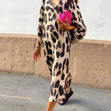 SILVIE | DRZEN IN ELEGANTEN LEOPARDJI OBLEK