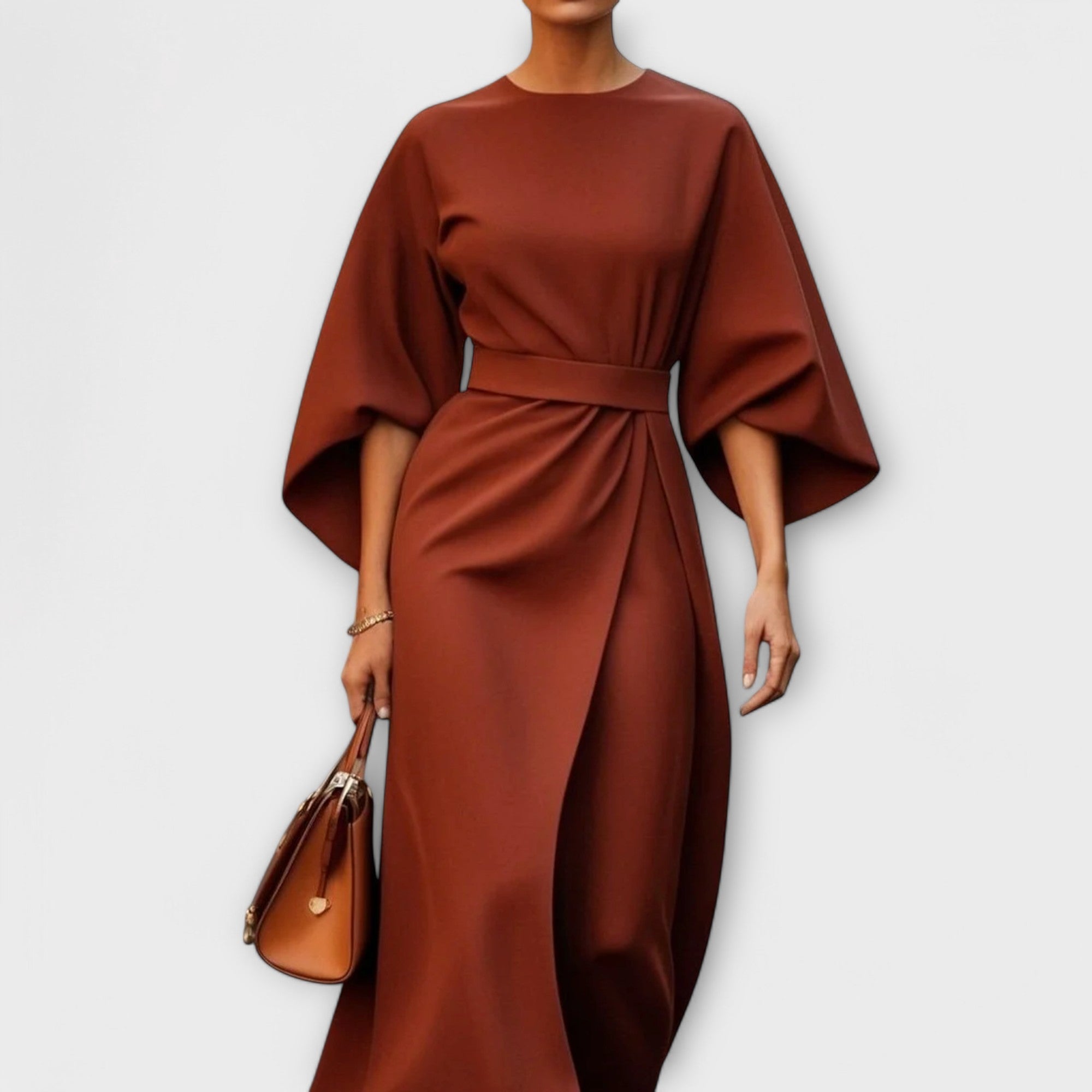 Sonia - Elegantna obleka s rokavi