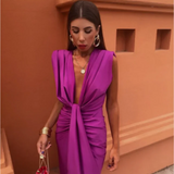 Elegantna Plisirana Obleka
