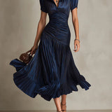 Firence | Vintage Elegantna Chiffon Maxi Obleka