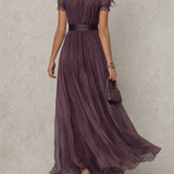 Jasna | Vintage Eleganten Maxi Obleka
