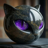 Črna mačka - Mistična skulptura mačke
