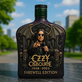Ozzy Osbourne Limited Edition 5-Inch Embossed Glass Whiskey Bottle