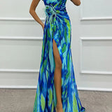 Vibrant Draped Obleka