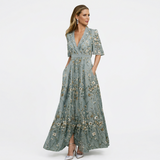 Hazel | Elegantna obleka z V‑izrezom