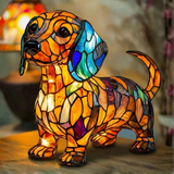 Dachshund - Osvetljena Vitražna Luč