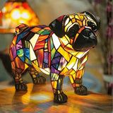 Mops - Lampa ve Vitrajovém Stylu